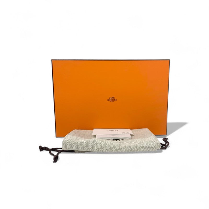 エルメス HERMES ロワイヤル ローファー 革靴 靴 シューズ デニム ネイビー シルバー H金具 フリンジ モカシン フラットシューズ