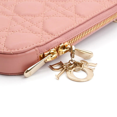 クリスチャンディオール CHRISTIAN DIOR 携帯・スマホアクセサリー ピンク ゴールド レディディオール カナージュ Call in Dior フォンホルダー フォンケース モバイルポーチ ポシェット