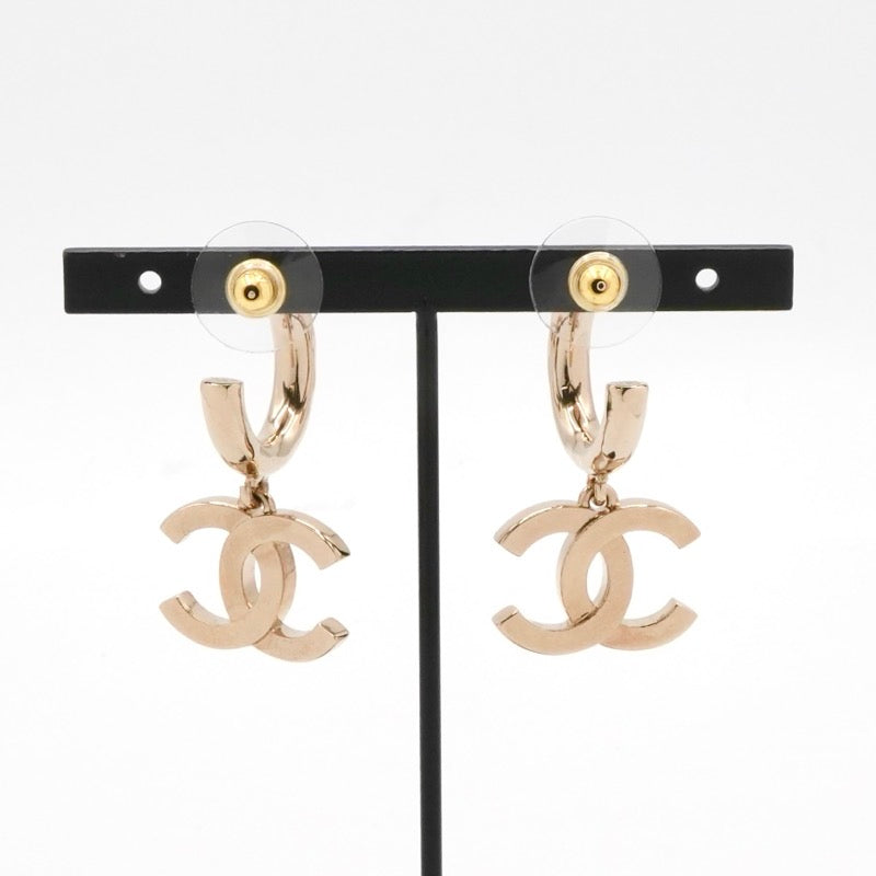 シャネル CHANEL ピアス イヤリング ゴールド ピンク ココマーク フープピアス