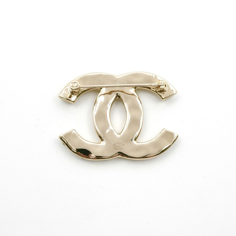 シャネル CHANEL ブローチ コサージュ ゴールド ココマーク ラインストーン