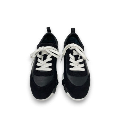 エルメス HERMES バウンシング スニーカー 靴 シューズ レザー スエード ブラック ホワイト 黒