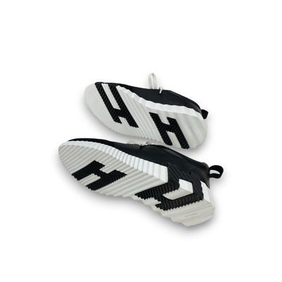 エルメス HERMES バウンシング スニーカー 靴 シューズ レザー スエード ブラック ホワイト 黒