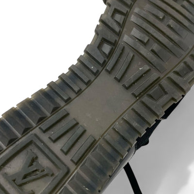 ルイヴィトン LOUIS VUITTON ランアウェイライン モノグラム スニーカー 靴 シューズ レザー スエード ブラック ブラウン LVロゴ インヒール メッシュ