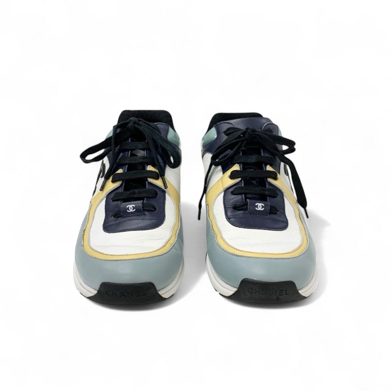 シャネル CHANEL スニーカー 靴 シューズ レザー マルチカラー ココマーク メンズ