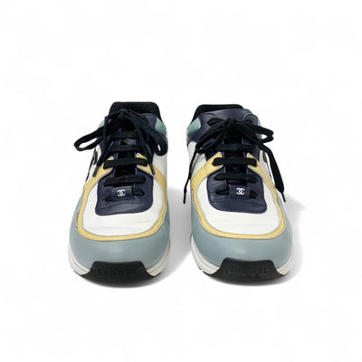 シャネル CHANEL スニーカー 靴 シューズ レザー マルチカラー ココマーク メンズ