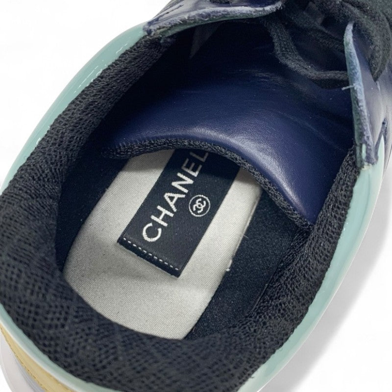 シャネル CHANEL スニーカー 靴 シューズ レザー マルチカラー ココマーク メンズ
