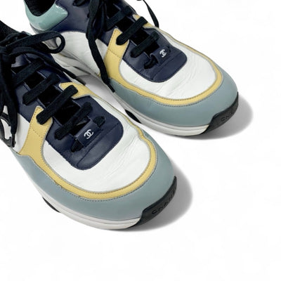 シャネル CHANEL スニーカー 靴 シューズ レザー マルチカラー ココマーク メンズ