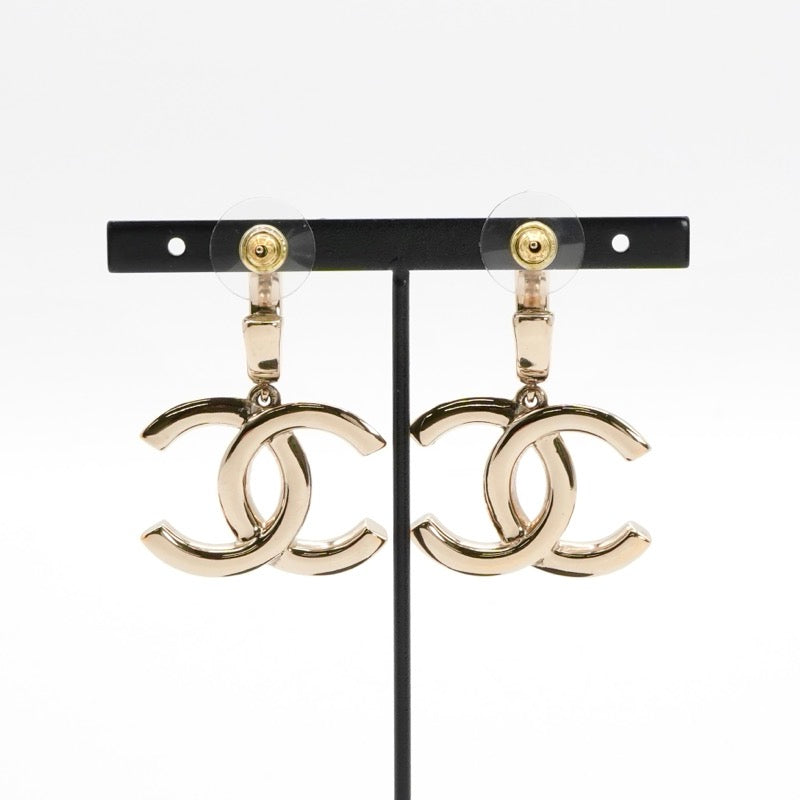 シャネル CHANEL ピアス イヤリング ゴールド ブラック ココマーク フープ