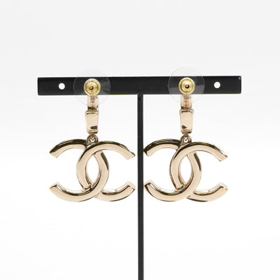 シャネル CHANEL ピアス イヤリング ゴールド ブラック ココマーク フープ