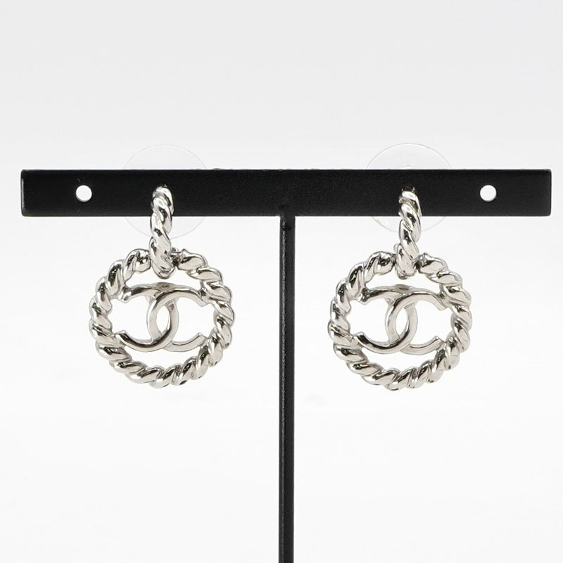 シャネル CHANEL ピアス イヤリング シルバー ココマーク サークル