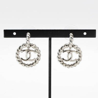シャネル CHANEL ピアス イヤリング シルバー ココマーク サークル