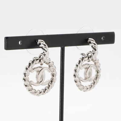 シャネル CHANEL ピアス イヤリング シルバー ココマーク サークル