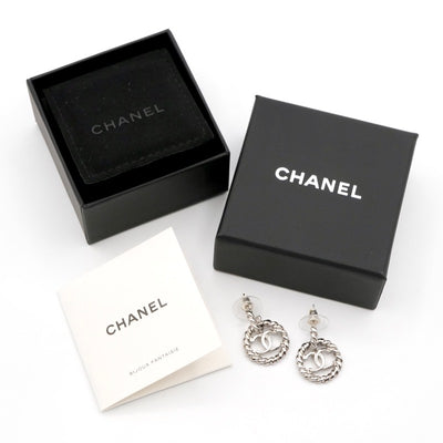 シャネル CHANEL ピアス イヤリング シルバー ココマーク サークル