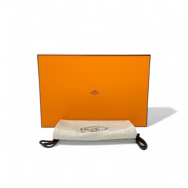 エルメス HERMES コレット ローファー 革靴 靴 シューズ レザー ホワイト 白 シルバー ルリバックル モカシン