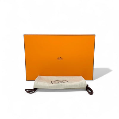 エルメス HERMES コレット ローファー 革靴 靴 シューズ レザー ホワイト 白 シルバー ルリバックル モカシン