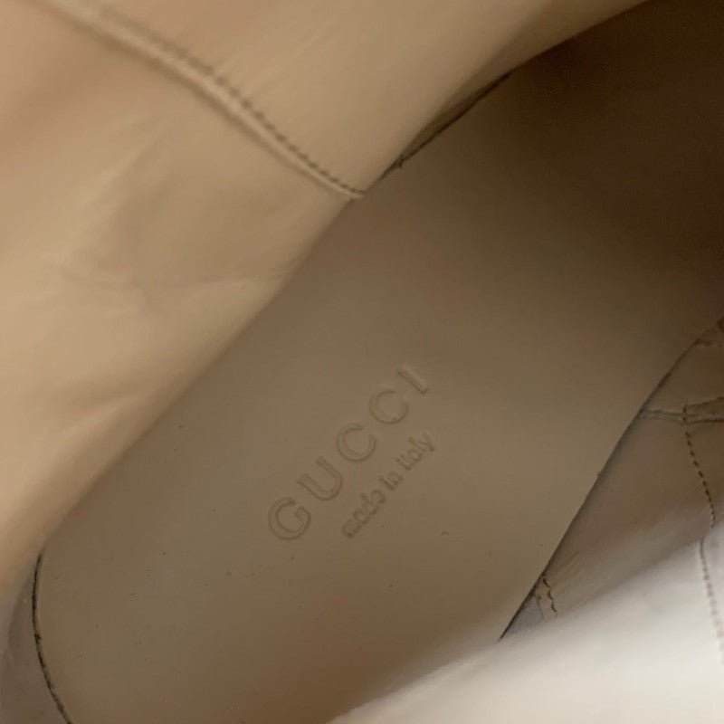 グッチ GUCCI GGスプリーム ブーツ ショートブーツ 靴 シューズ レザー ブラック ブラウン ゴールド ベルト ロゴ アンクルブーツ