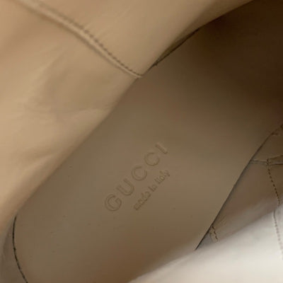 グッチ GUCCI GGスプリーム ブーツ ショートブーツ 靴 シューズ レザー ブラック ブラウン ゴールド ベルト ロゴ アンクルブーツ