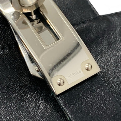 エルメス HERMES ジュウーズ ブーツ ショートブーツ 靴 シューズ レザー ブラック 黒 シルバー ケリー金具