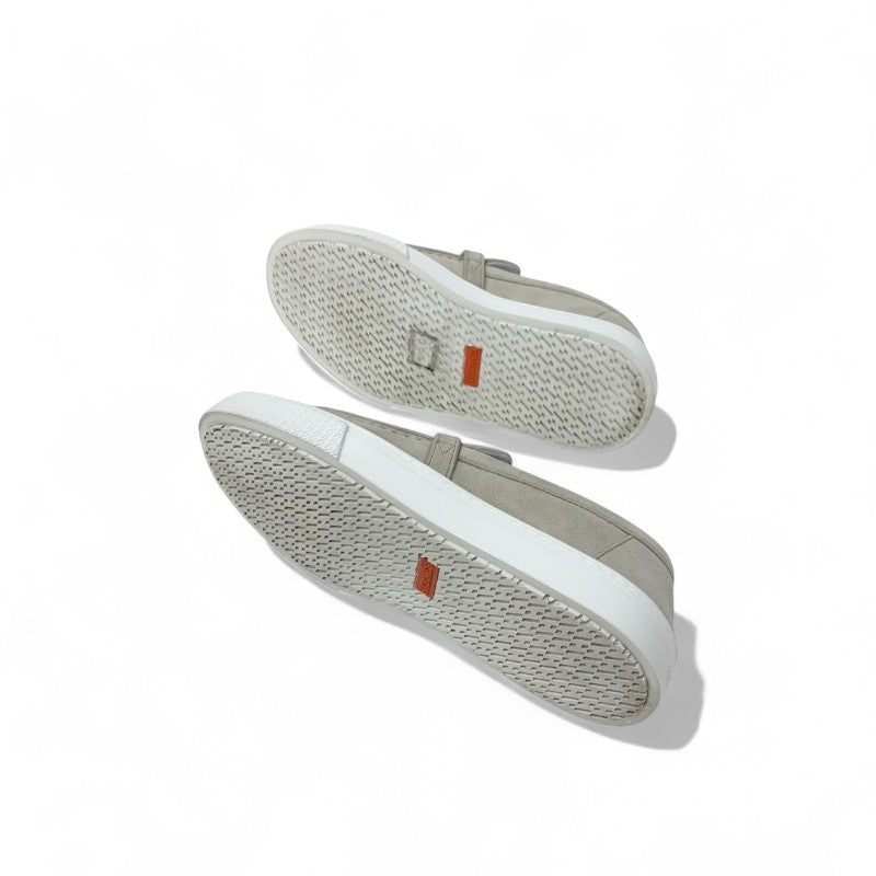 エルメス HERMES ゲーム スニーカー 靴 シューズ スエード ベージュ ピンクゴールド ケリー金具 スリッポン