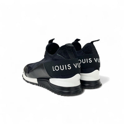 ルイヴィトン LOUIS VUITTON ランアウェイライン モノグラム スニーカー 靴 シューズ ファブリック レザー スエード ブラック ホワイト ロゴ インヒール