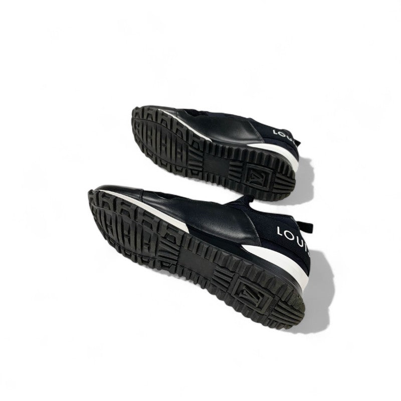 ルイヴィトン LOUIS VUITTON ランアウェイライン モノグラム スニーカー 靴 シューズ ファブリック レザー スエード ブラック ホワイト ロゴ インヒール