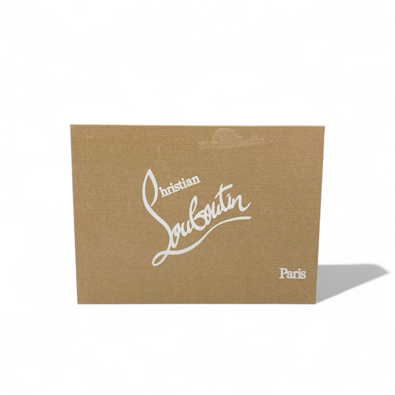 クリスチャンルブタン Christian Louboutin フラットシューズ 靴 シューズ メッシュ パテント ベージュ ラインストーン