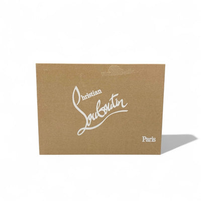 クリスチャンルブタン Christian Louboutin フラットシューズ 靴 シューズ メッシュ パテント ベージュ ラインストーン