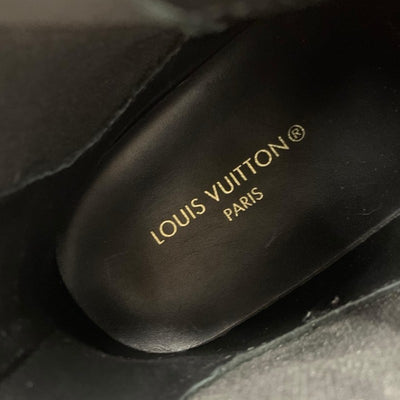 ルイヴィトン LOUIS VUITTON スクァッドライン モノグラム ブーツ ショートブーツ 靴 シューズ レザー ブラック ホワイト アンクルブーツ ロゴ サイドゴア ハイカットスニーカー