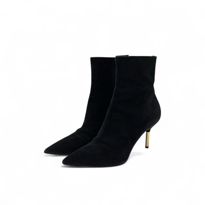 ルイヴィトン LOUIS VUITTON アルティメートライン ブーツ ショートブーツ 靴 シューズ スエード ブラック 黒 ゴールド アンクルブーツ モノグラム