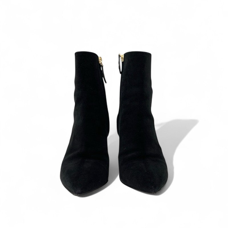 ルイヴィトン LOUIS VUITTON アルティメートライン ブーツ ショートブーツ 靴 シューズ スエード ブラック 黒 ゴールド アンクルブーツ モノグラム