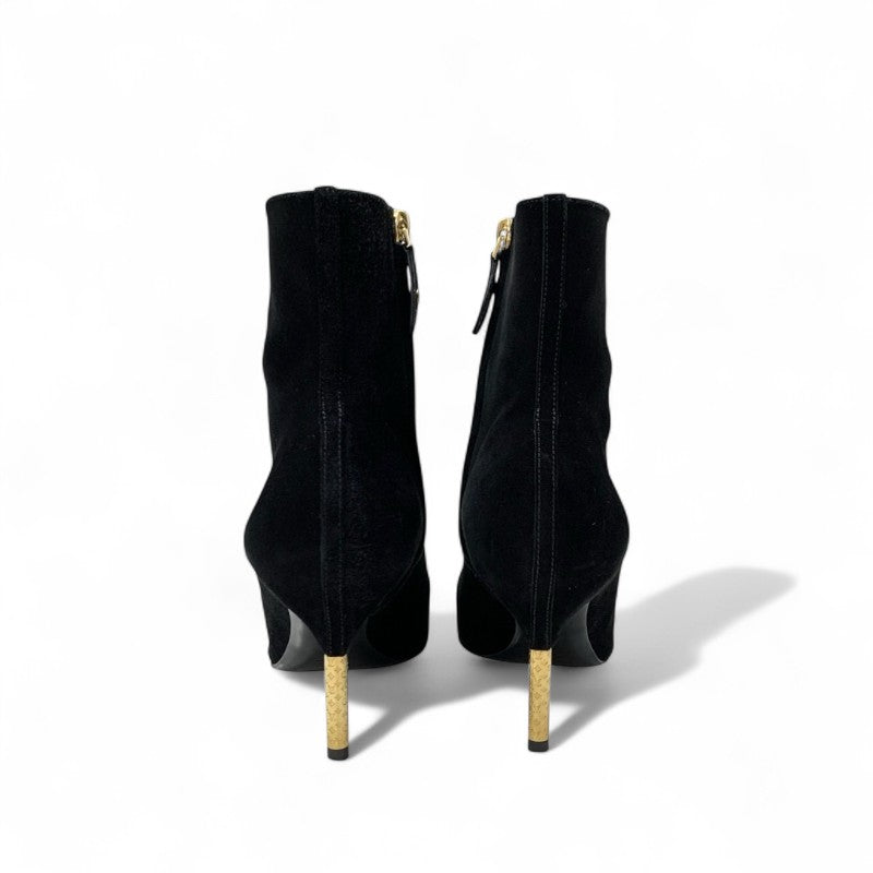 ルイヴィトン LOUIS VUITTON アルティメートライン ブーツ ショートブーツ 靴 シューズ スエード ブラック 黒 ゴールド アンクルブーツ モノグラム
