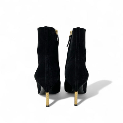 ルイヴィトン LOUIS VUITTON アルティメートライン ブーツ ショートブーツ 靴 シューズ スエード ブラック 黒 ゴールド アンクルブーツ モノグラム