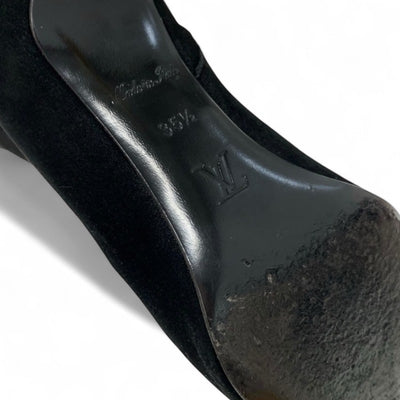 ルイヴィトン LOUIS VUITTON アルティメートライン ブーツ ショートブーツ 靴 シューズ スエード ブラック 黒 ゴールド アンクルブーツ モノグラム