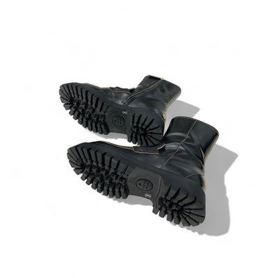 グッチ GUCCI ブーツ ショートブーツ 靴 シューズ レザー ブラック ゴールド ホースビット Bee 刺繍