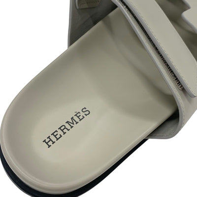 エルメス HERMES シプレ サンダル 靴 シューズ レザー ベージュ フラット ベルクロ ストラップ
