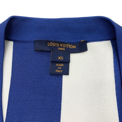 ルイヴィトン LOUIS VUITTON モノグラム トップス ブルー ホワイト カーディガン セーター ストライプ