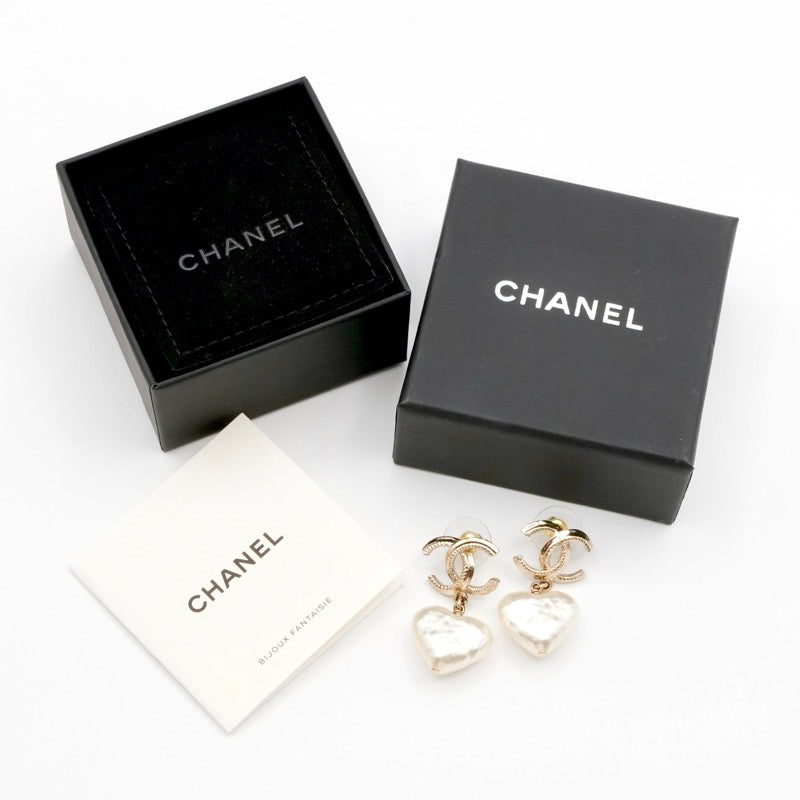 シャネル CHANEL ピアス イヤリング ゴールド ココマーク ハート