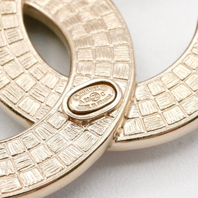 シャネル CHANEL ブローチ コサージュ ゴールド ブラック ココマーク バイカラー