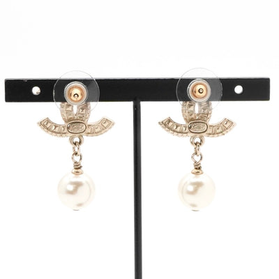 シャネル CHANEL ピアス イヤリング ゴールド ココマーク ラインストーン