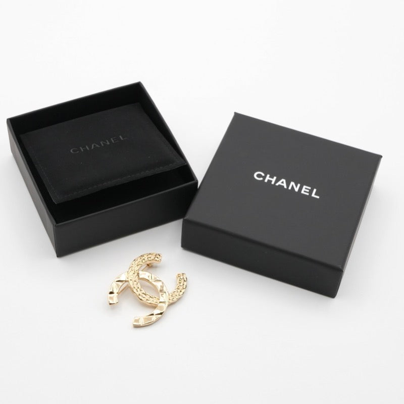 シャネル CHANEL ブローチ コサージュ ゴールド ココマーク