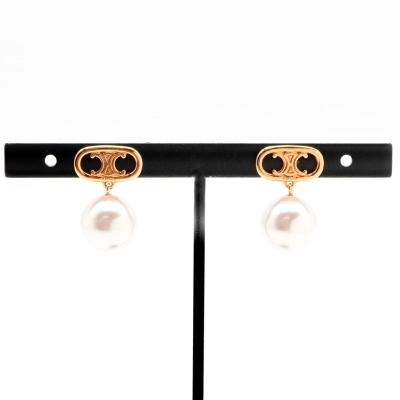 セリーヌ CELINE ピアス イヤリング ゴールド トリオンフ