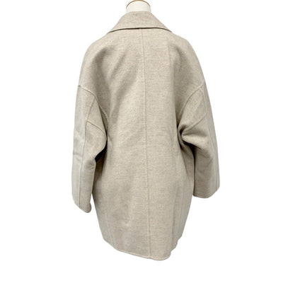 エルメス HERMES アウター カシミヤ ベージュ コート セリエボタン