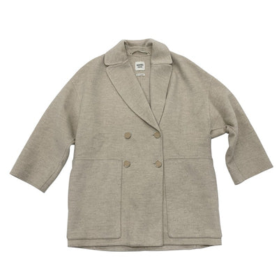 エルメス HERMES アウター カシミヤ ベージュ コート セリエボタン