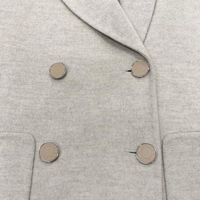 エルメス HERMES アウター カシミヤ ベージュ コート セリエボタン