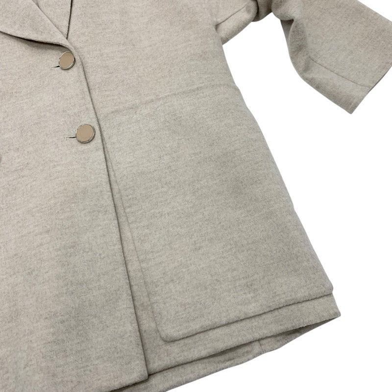 エルメス HERMES アウター カシミヤ ベージュ コート セリエボタン