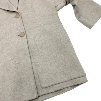 エルメス HERMES アウター カシミヤ ベージュ コート セリエボタン