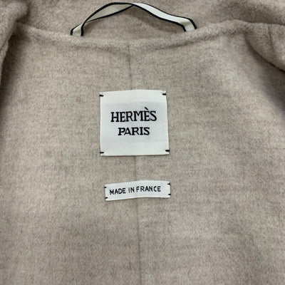エルメス HERMES アウター カシミヤ ベージュ コート セリエボタン