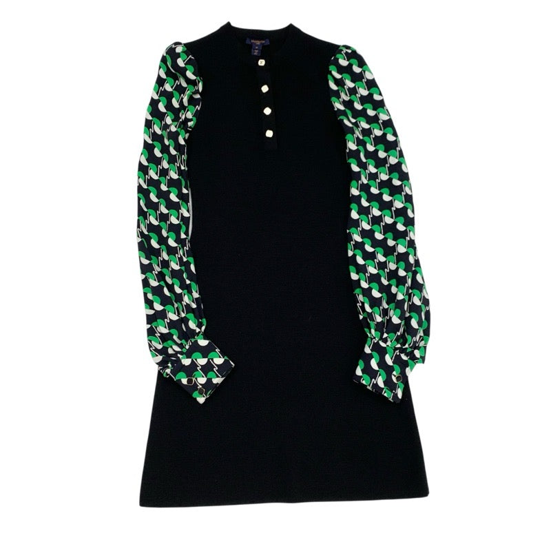ルイヴィトン LOUIS VUITTON ワンピース ウール ブラック グリーン モノグラム ドレス ニット
