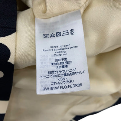 ルイヴィトン LOUIS VUITTON ワンピース ウール アイボリー ブラック モノグラムフラワー ベルト