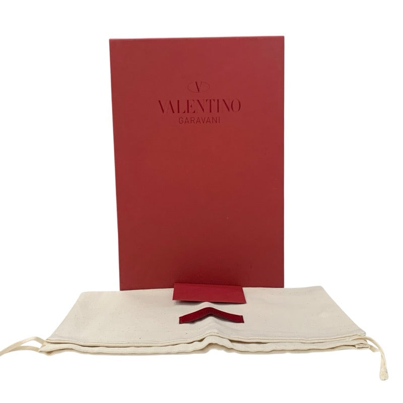 ヴァレンティノ VALENTINO サンダル 靴 シューズ レザー アイボリー ゴールド ローマンスタッズ キルティング ミュール